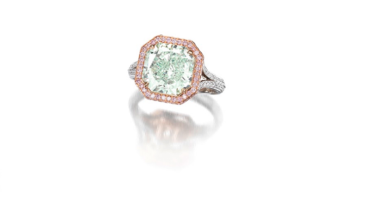 Fancy Green Diamond Ring Bonhams