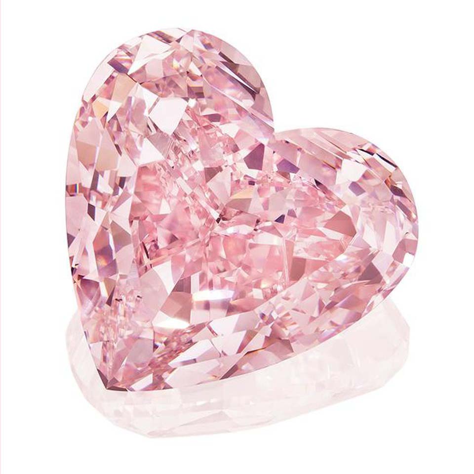 Fancy Intense Pink Diamond. Credit Christie's