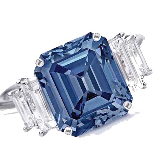 Fancy Vivid Blue. The Ai Diamond. Credit: Christie's ydcdl