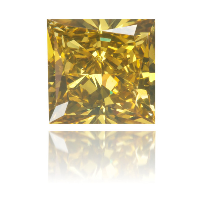 NATURAL GREEN DIAMOND SQUARE 0.61 CT