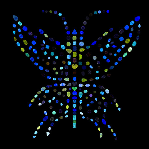 The Aurora Butterfly of Peace - Fluorescence Photo: R. Weldon. Copyright: GIA.
