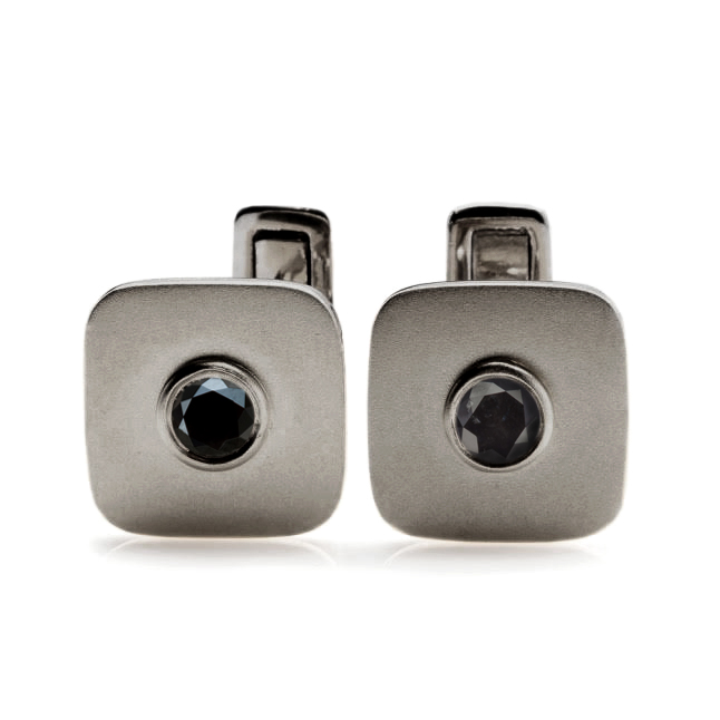 Black Diamond Cufflinks Langerman Diamonds